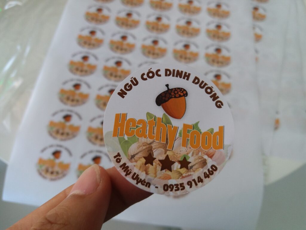 Tem ăn vặt - In Cao Minh - Công Ty TNHH Thiết Kế In ấn Cao Minh